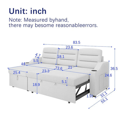 Convertible Sleeper Combo Sofa