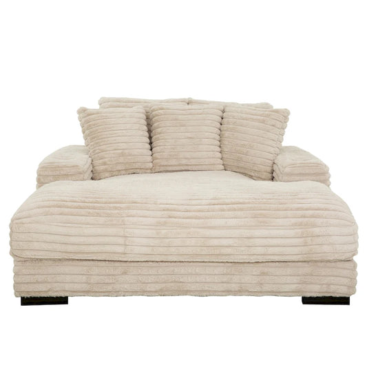 Cocoon Oversized Cuddler Chaise with Cupholder and USBs