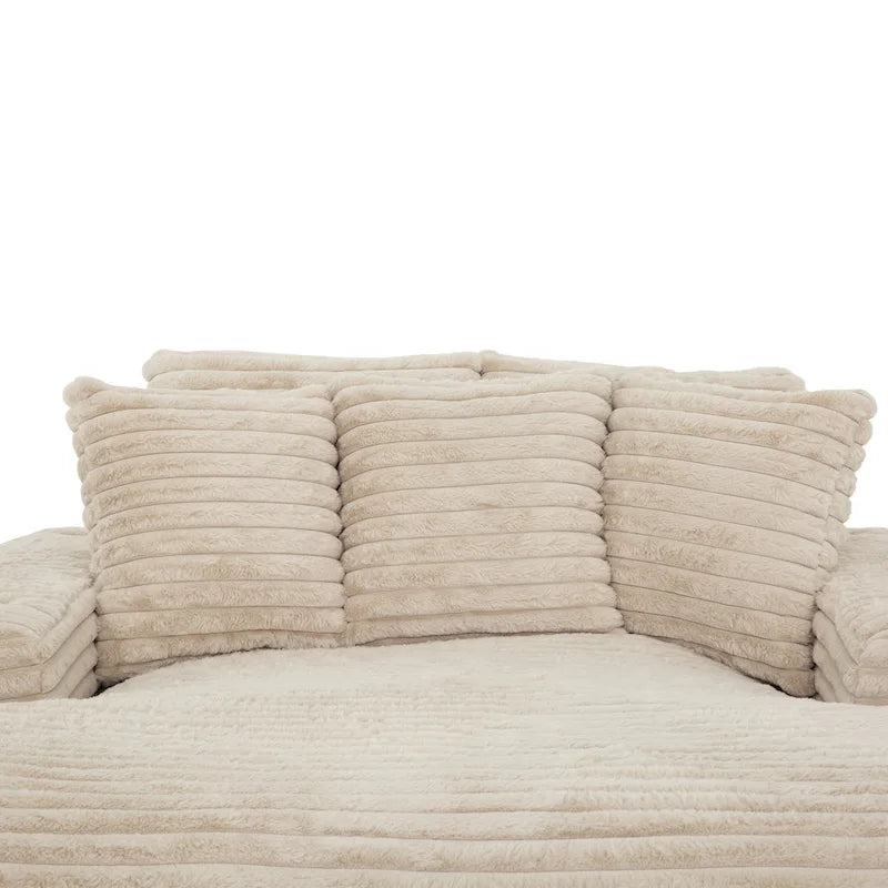 Cocoon Oversized Cuddler Chaise with Cupholder and USBs