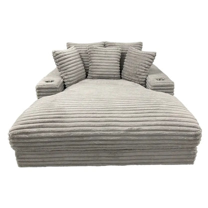 Cocoon Oversized Cuddler Chaise with Cupholder and USBs