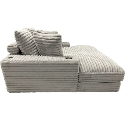 Cocoon Oversized Cuddler Chaise with Cupholder and USBs