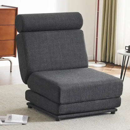Single Sofa Chair Foldable Bed with Pillow,Portable Sofa Bed,Sofa Chair,Made of Breathable and Wearable Linen