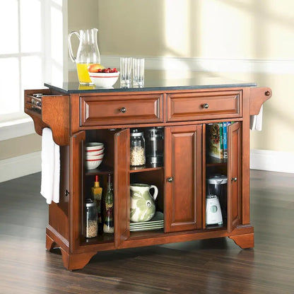 Crosley Lafayette Granite Top Full Size Kitchen Island/Cart - 18d x 51.5w x 36h