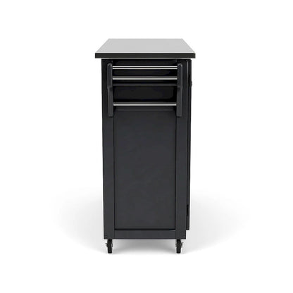 Create-a-Cart Black Kitchen Cart