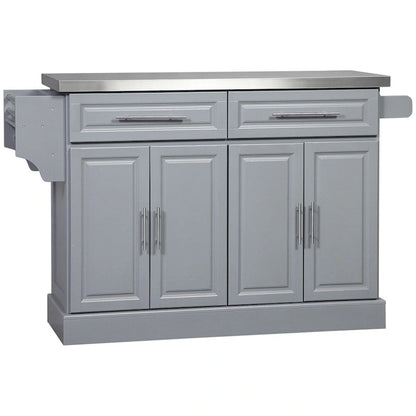 Rolling Kitchen Island with Storage,Portable Kitchen Cart