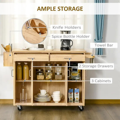 Kitchen Island on Wheels