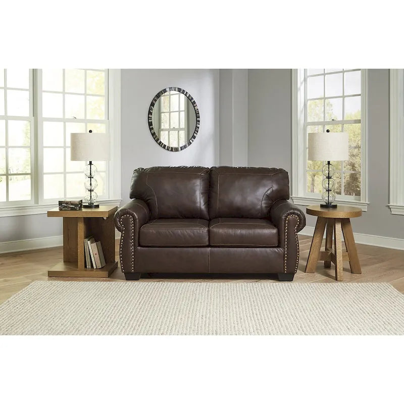 Signature Design by Ashley Colleton Dark Brown Loveseat - 67  W x 40  D x 39  H