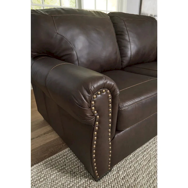 Signature Design by Ashley Colleton Dark Brown Loveseat - 67  W x 40  D x 39  H