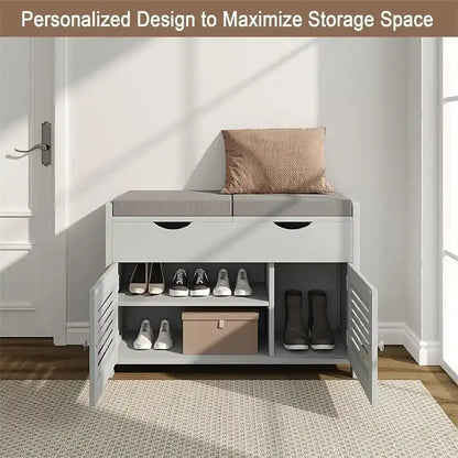 Shoe Storage Bench - 13.78 D x 29.53 W x 19.69 H