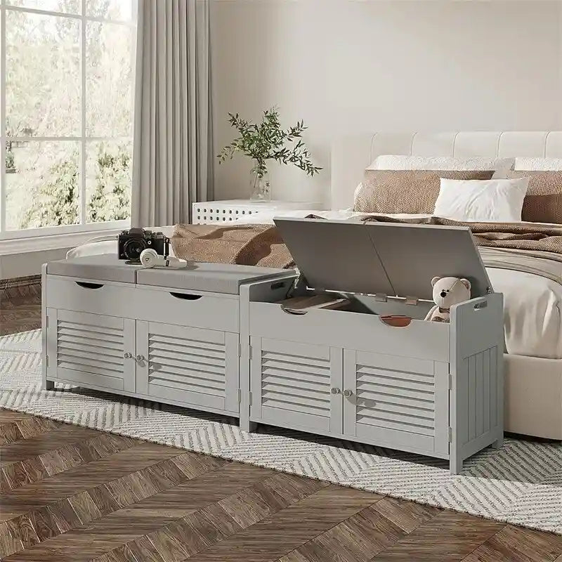 Shoe Storage Bench - 13.78 D x 29.53 W x 19.69 H