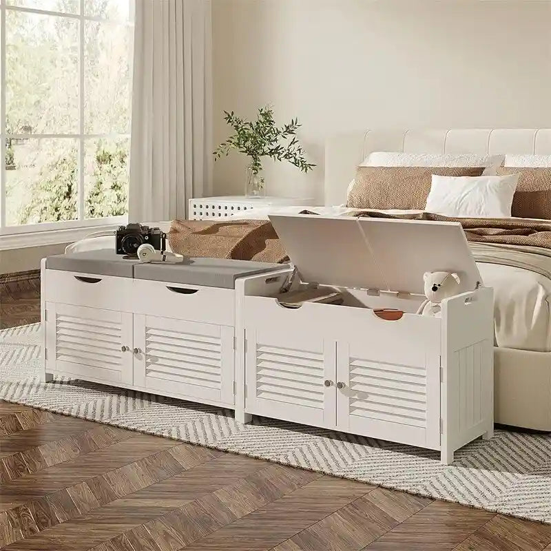 Shoe Storage Bench - 13.78 D x 29.53 W x 19.69 H