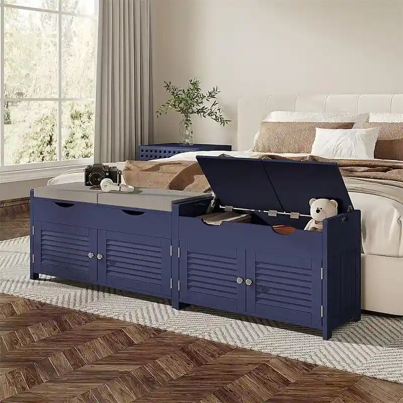 Shoe Storage Bench - 13.78 D x 29.53 W x 19.69 H