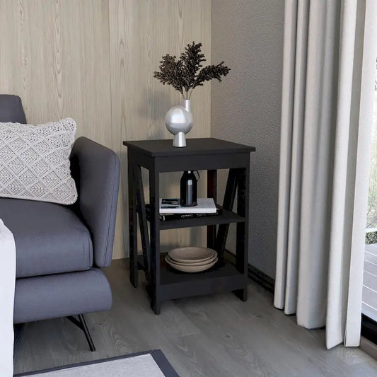 Taylor End Table, Side Table, Nightstand, Storage Shelf
