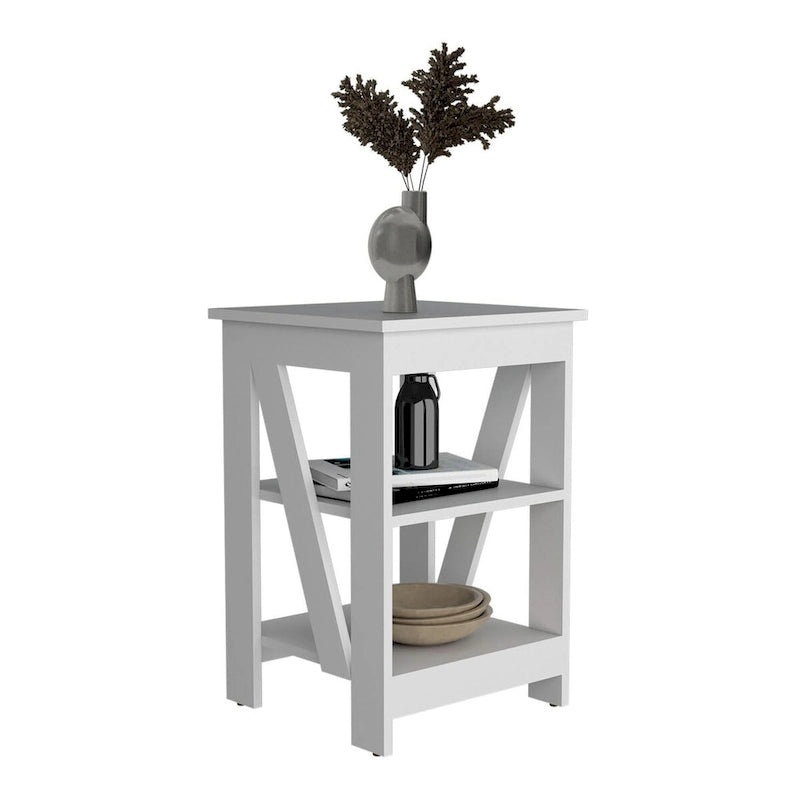 Taylor End Table, Side Table, Nightstand, Storage Shelf