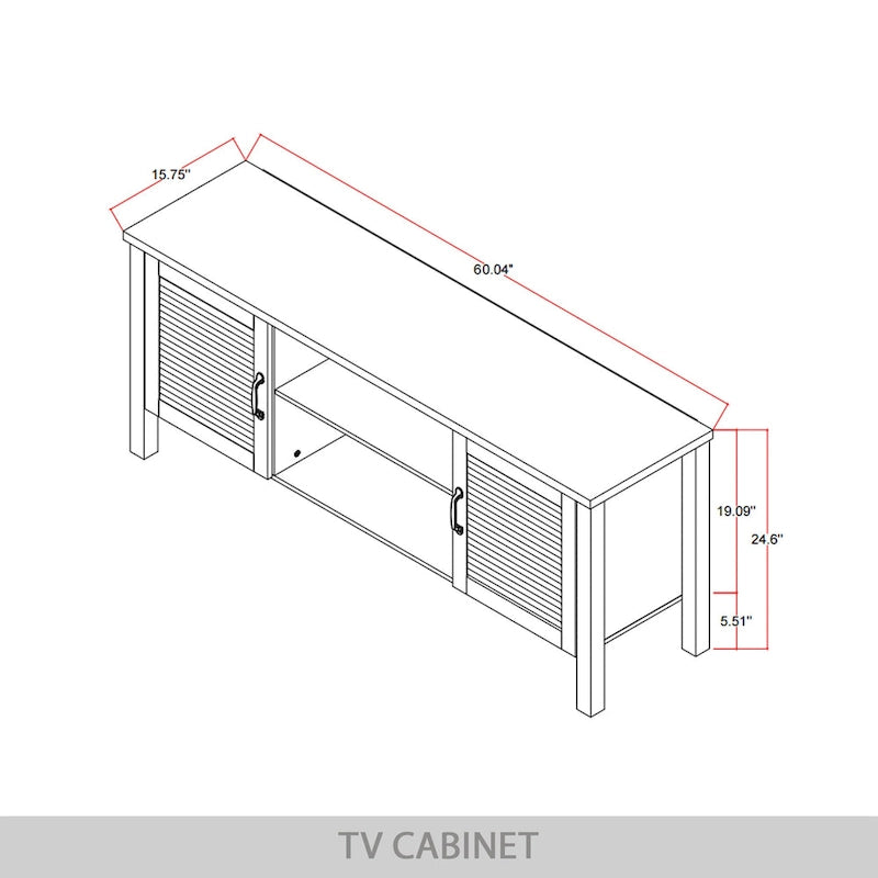 CraftPorch Vintage TV Stand Console