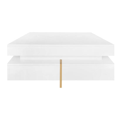 Modern High Gloss Coffee Table with 4 Drawers