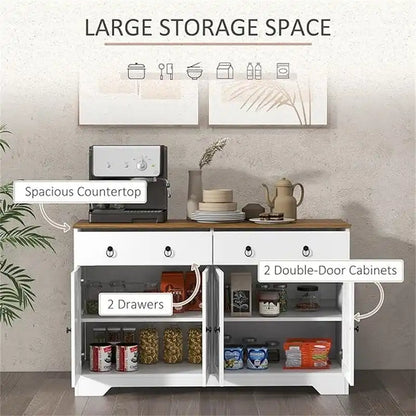 Buffet Sideboard Cabinet - 14.5 D x 47.75 W x 29.5 H
