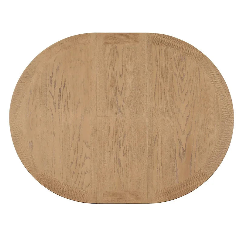 Retro Functional Extendable Dining Table with a 12  Leaf