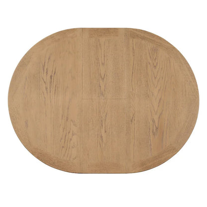 Retro Functional Extendable Dining Table with a 12  Leaf