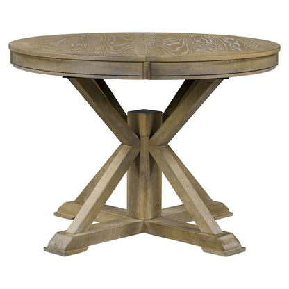 Retro Functional Extendable Dining Table with a 12  Leaf