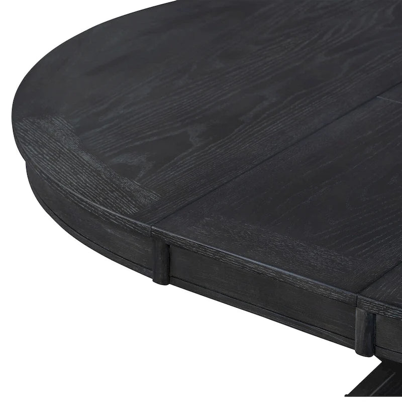 Retro Functional Extendable Dining Table with a 12  Leaf