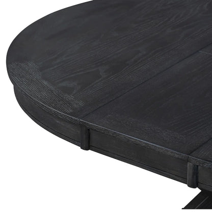 Retro Functional Extendable Dining Table with a 12  Leaf