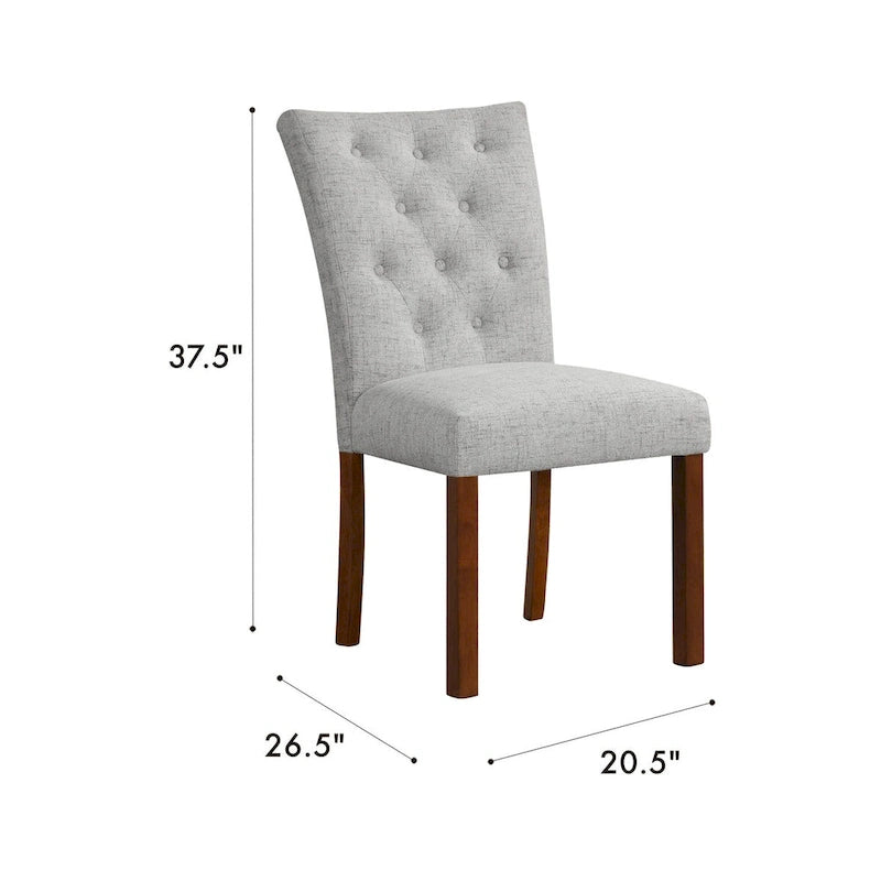 HomePop Tufted Back Parsons Dining Chair - Set of 2