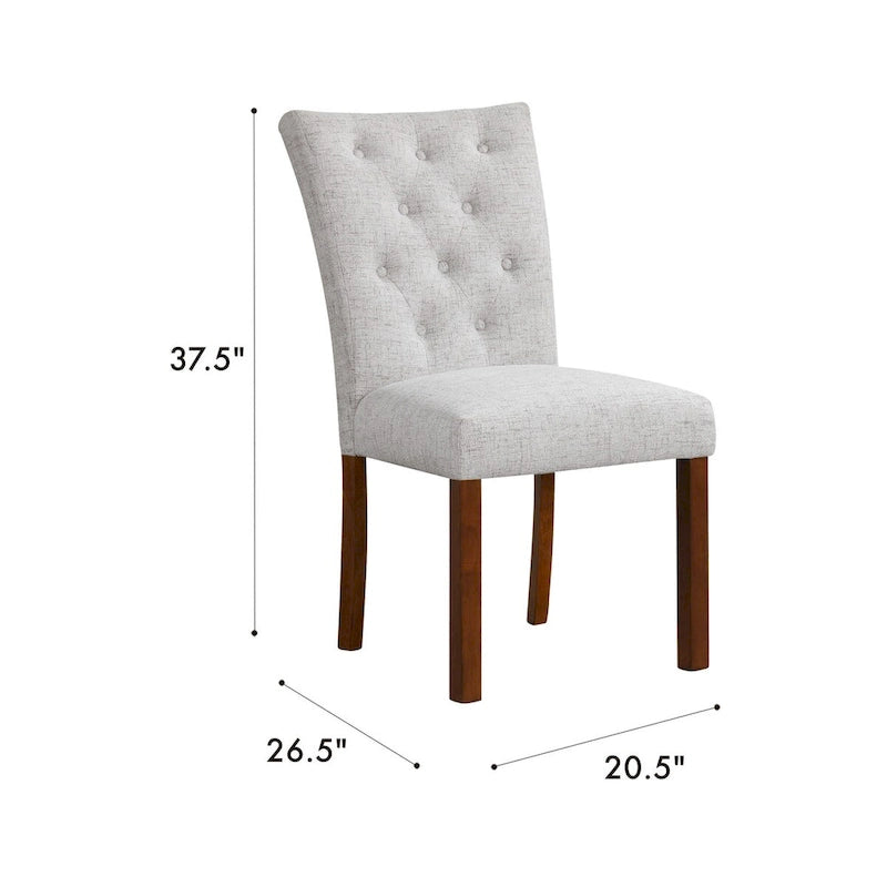 HomePop Tufted Back Parsons Dining Chair - Set of 2