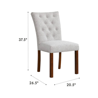 HomePop Tufted Back Parsons Dining Chair - Set of 2