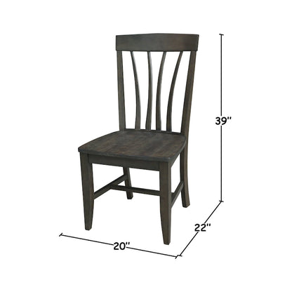 Soma Solid Wood Fanback Chairs Set of 2