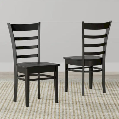 5-Piece Dining Set, 42  Round Drop-Leaf Table and Slat Back Chairs