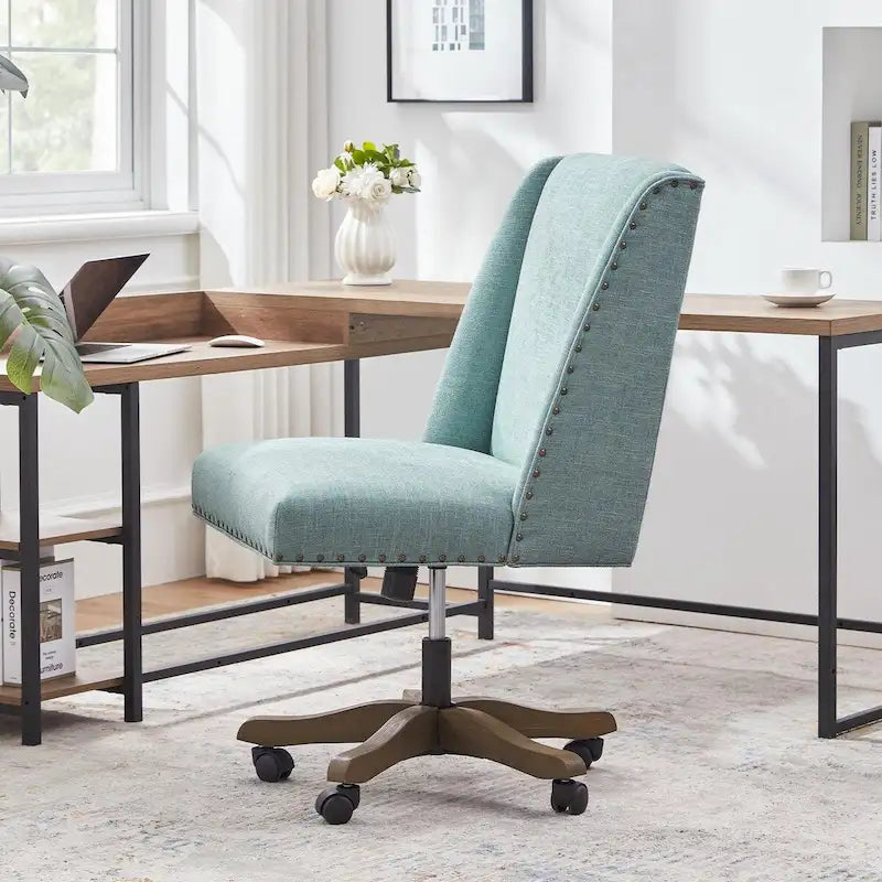 Huimo Home Office Desk Chair with Wheels, 360 Swivel