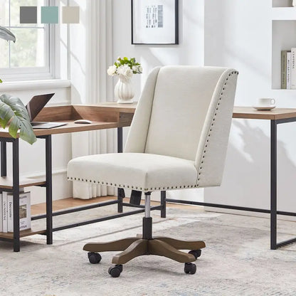 Huimo Home Office Desk Chair with Wheels, 360 Swivel