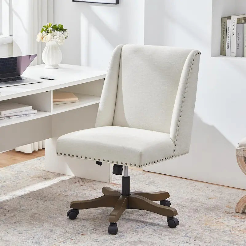 Huimo Home Office Desk Chair with Wheels, 360 Swivel