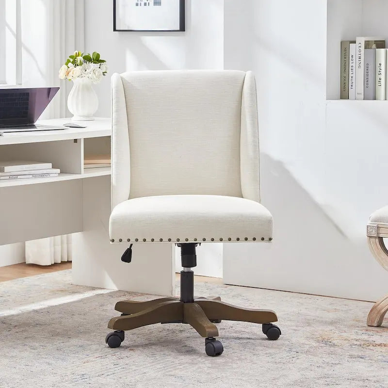 Huimo Home Office Desk Chair with Wheels, 360 Swivel