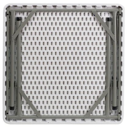 2.85-Foot Square Plastic Folding Table - Event Folding Table - 34.25D x 34.25W x 29.5H