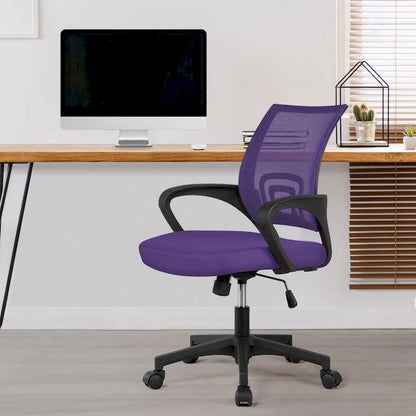Yaheetech Adjustable Ergonomic Office Chair MidBack Mesh Swivel Chair