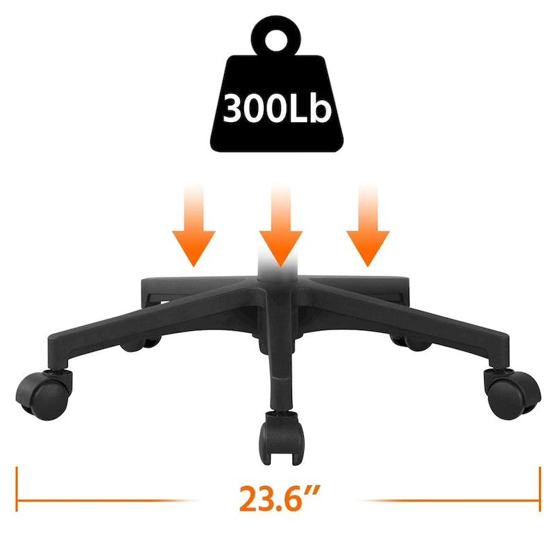 Yaheetech Adjustable Ergonomic Office Chair MidBack Mesh Swivel Chair