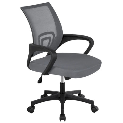 Yaheetech Adjustable Ergonomic Office Chair MidBack Mesh Swivel Chair