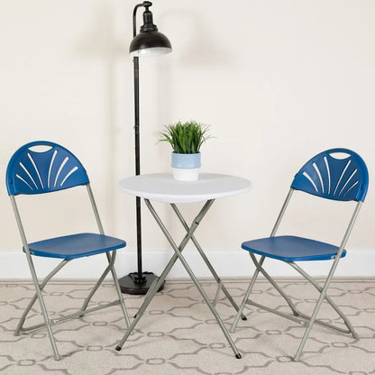 650 lb. Capacity Plastic Fan Back Folding Chair