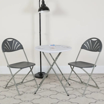 650 lb. Capacity Plastic Fan Back Folding Chair