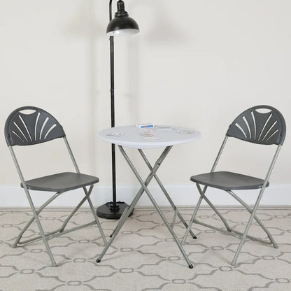 650 lb. Capacity Plastic Fan Back Folding Chair