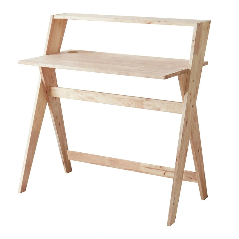 37.5 In. Mid Century Modern X Leg Study Desk