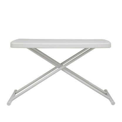 30x20inch Folding Table Lifting Picnic Camping Dining Rectangle White