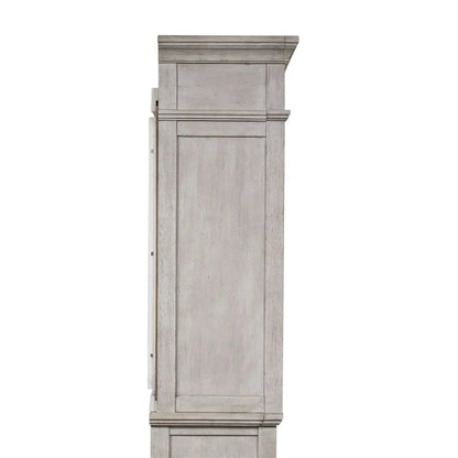 Heartland Antique White Tobacco Entertainment Center