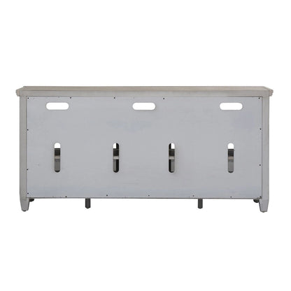 Heartland Antique White Tobacco Entertainment Center