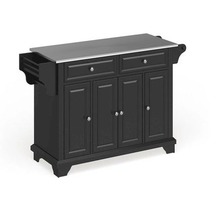 Crosley Lafayette Stainless Steel Top Full Size Kitchen Island/Cart - 18d x 51.5w x 36h