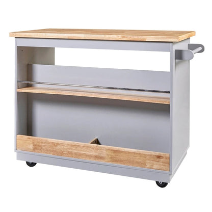 Rolling Kitchen Island Kitchen island Cart Spice Rack Kitchen Cart - 46.00L * 21.70W * 35.62H