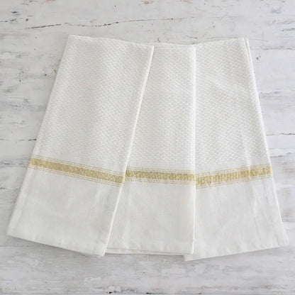 Novica Handmade Snow Sophistication Cotton Dish Towels (Set Of 3)