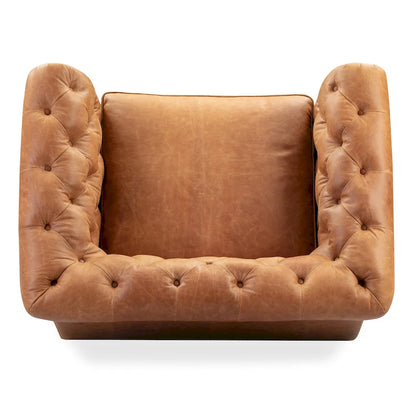 Poly and Bark Lyon Lounge Chair - Genuine Italian Leather
